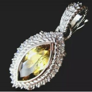 JUDITH RIPKA BEAUTIFUL CITRINE GEM➕DMQ PENDANT